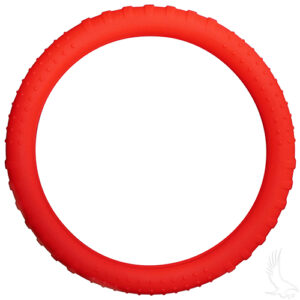 Steering Wheel Cover, Rubber Universal, Red