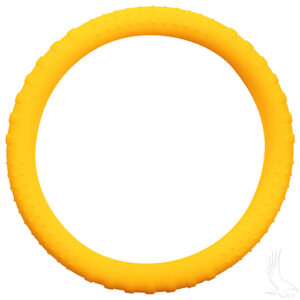 Steering Wheel Cover, Rubber Universal, Yellow