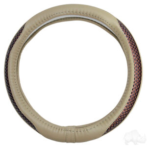 RHOX Steering Wheel Cover, Tan and Super Fiber