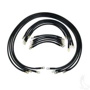 Battery Cable SET, Heavy Duty Complete 4 gauge, E-Z-Go TXT 94+