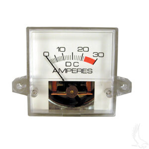 Ammeter, 30A Square, E-Z-Go Powerwise, PowerWise+ Chargers 94+