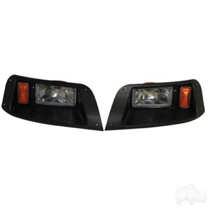 Adjustable Headlights with Bezels, E-Z-Go TXT 96-13