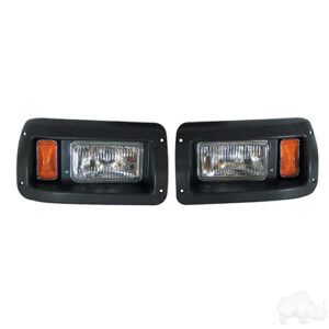 Adjustable Headlights with Bezels, Club Car DS 93+