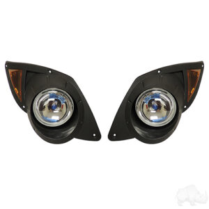 Factory Style Headlights with Bezels, Yamaha Drive 07-16