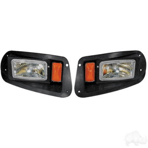 Adjustable Headlights with Bezels, E-Z-Go RXV