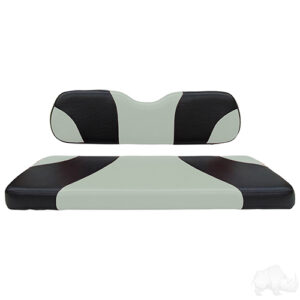 Cushion Set, RHOX Rhino Seat Kit, Sport Black/Silver