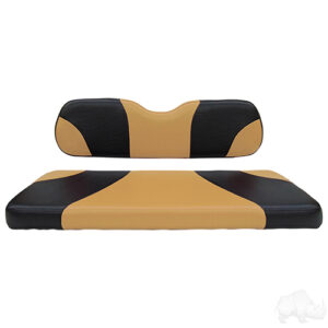 Cushion Set, RHOX Rhino Seat Kit, Sport Black/Tan