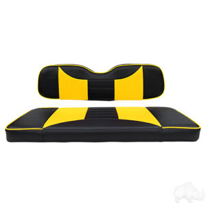 Cushion Set, RHOX Rhino Seat Kit, Rally Black/Yellow