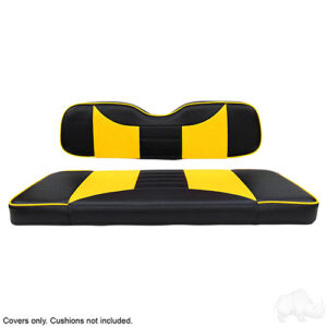 Seat Cover Set, RHOX Rhino Seat Kit, Rally Black/Yellow