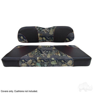 Seat Cover Set, Sport Black/Camo, Club Car DS