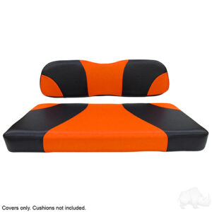 Seat Cover Set, Sport Black/Orange, Club Car DS