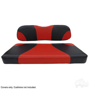 Seat Cover Set, Sport Black/Red, Club Car DS