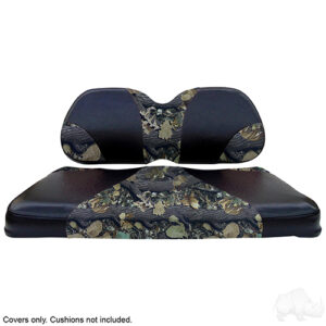 Seat Cover Set, Sport Black/Camo, Club Car Precedent