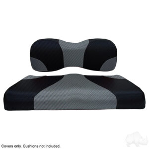 Seat Cover Set, Sport Black Carbon Fiber/Gray Carbon Fiber, Yamaha Drive