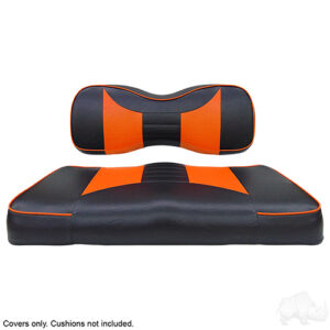 Seat Cover Set, Rally Black/Orange, Yamaha Drive