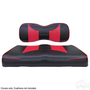 Seat Cover Set, Rally Black/Pink, Yamaha Drive