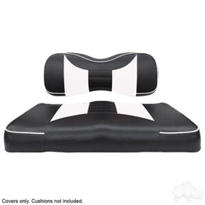 Seat Cover Set, Rally Black/White, Yamaha Drive