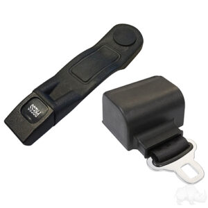 Deluxe Retractable Seat Belt, Black, 56" Fully Extended, 6" Sleeve