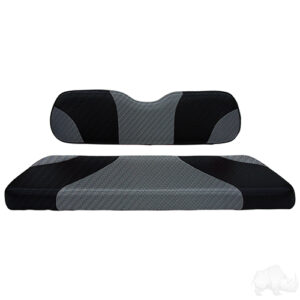 RHOX Rhino Seat Kit, Sport Black Carbon Fiber/Gray Carbon Fiber, E-Z-Go TXT 96+