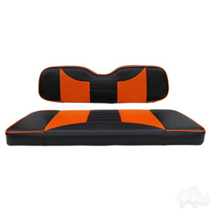 RHOX Rhino Seat Kit, Rally Black/Orange, E-Z-Go RXV