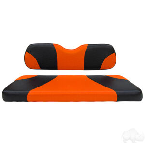 RHOX Rhino Seat Kit, Sport Black/Orange, E-Z-Go RXV