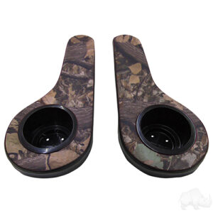 Universal Arm Rest Set with Cup Holders, Black and Camo