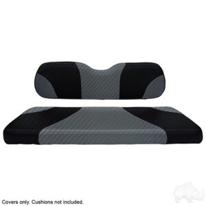 Cover Set, Super Saver Seat Kit, Sport Black Carbon Fiber/Gray Carbon Fiber, E-Z-Go TXT