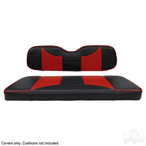 Cover Set, Super Saver Seat Kit, Rally Black/Red, E-Z-Go TXT