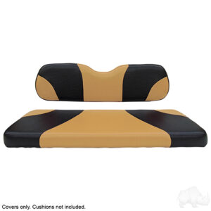 Cover Set, Super Saver Seat Kit, Sport Black/Tan, E-Z-Go TXT