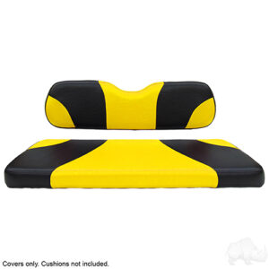 Cover Set, Super Saver Seat Kit, Sport Black/Yellow, E-Z-Go TXT