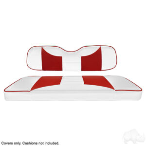 Cover Set, Super Saver Seat Kit, Rally White/Red, E-Z-Go TXT