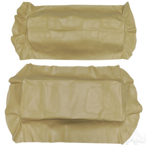 Flip Cover Set, Tan, Club Car DS, Super Saver Seats