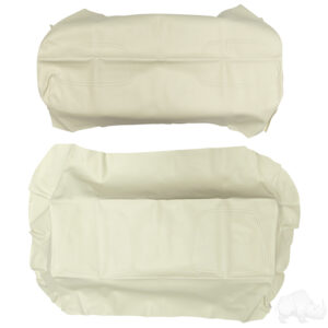 Flip Cover Set, White, Club Car DS, Super Saver Seats