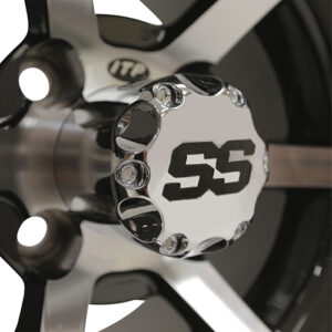 ITP SS6 6 Spoke, Machined w/Black w/ Center Cap, 10x7, 3x4 offset