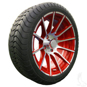 AC600 Assembly -Red w/ Center Cap 15x6 ET-25 & 205/35R15 Innova Driver 4 ply