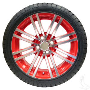 AC601 Assembly - Red w/ Center Cap 15x6 ET-25 & 205/35R15 Innova Driver 4 ply