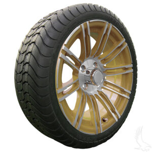 AC602 Assembly - Gold w/ Center Cap 15x6 ET-25 & 205/35R15 Innova Driver 4 ply