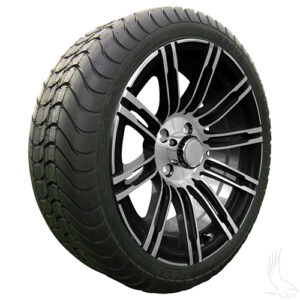 AC602 Assembly - Machined Black w/ Center Cap 15x6 ET-25 & 205/35R15 Innova Driver 4 ply