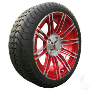 AC602 Assembly - Red w/ Center Cap 15x6 ET-25 & 205/35R15 Innova Driver 4 ply