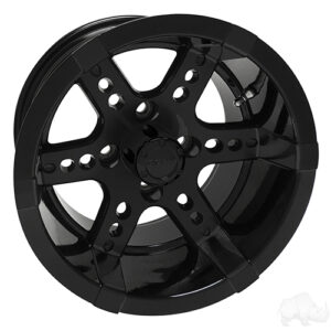 RHOX RX262, Black w/ Center Cap, 14x7 ET-25