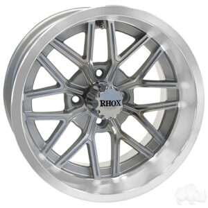 RHOX RX281, Machined Silver, 14x7 ET-25