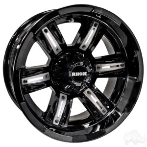 RHOX RX285, Gloss Black, 14x7 ET-25