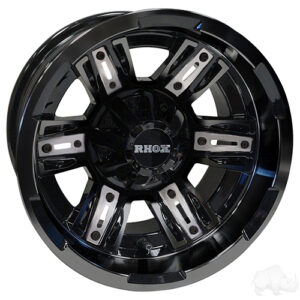 RHOX RX286, Gloss Black, 12x7 ET-25